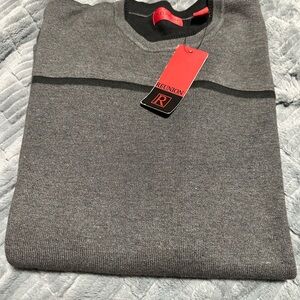 Reunion Charcoal V-Neck Men's Sweater
